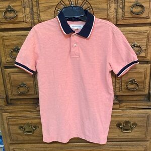 Aeropostale S/S Polo Shirt Peach/Navy Men’s Small
